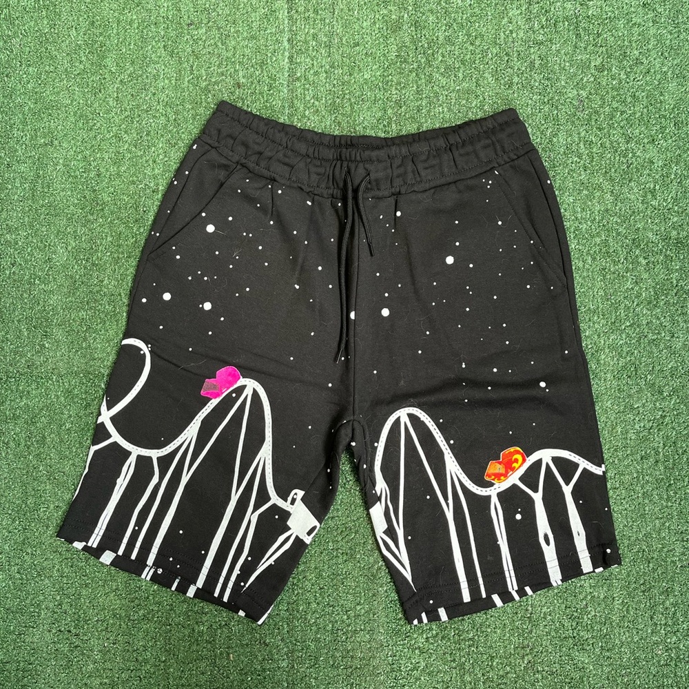 Black streetwear shorts